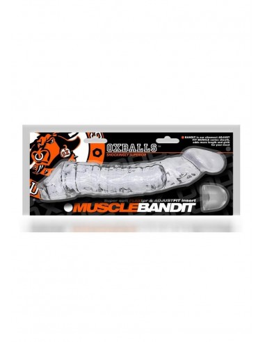 Oxballs Muscle Bandit Slim Muscle Cocksheath - Clear solde