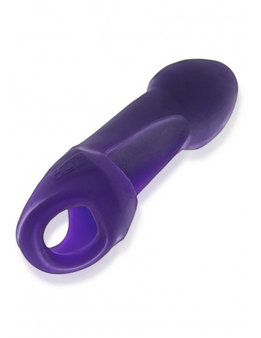 Hunkyjunk Double Thruster Double Penetrator Sling - Plum Ice Purple Véritable concentré