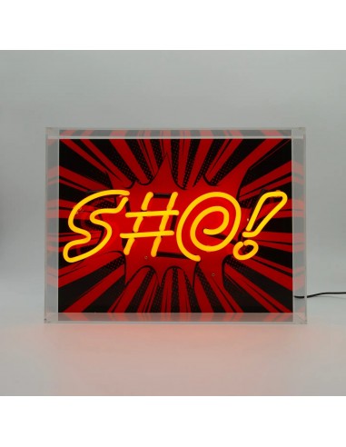 's@!' Large Glass Neon Box Sign offre 