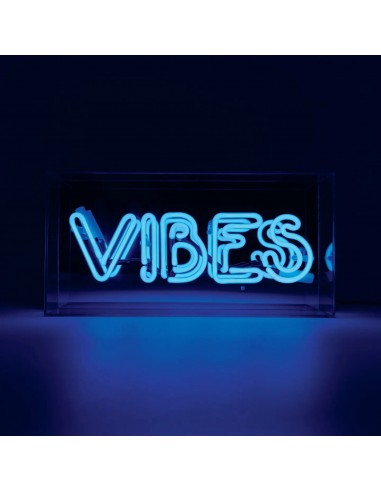 'vibes' Glass Neon Box Sign en ligne