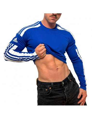 Adidas Sport Blue Long Sleeve Crop Top BY SNEAKERMASK d'Europe débarque