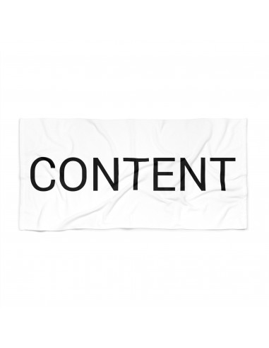 Content Beach Towel by CULTUREEDIT est présent 