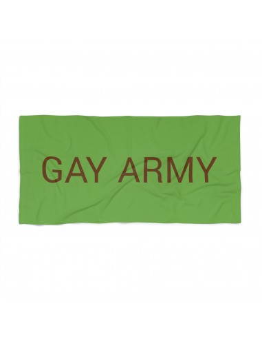 Gay Army Beach Towel by CULTUREEDIT en linge