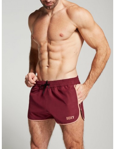 The Cameo Shorts by BDXY in Burgundy en ligne des produits 