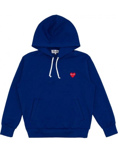 COMME des GARÇONS Play Hoodie Blue pas cher 