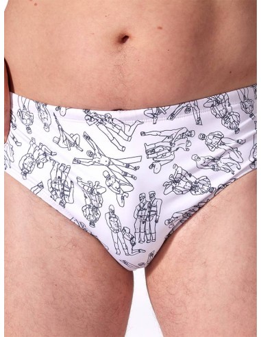 Cruise Swim Brief Dark Room Print 2024