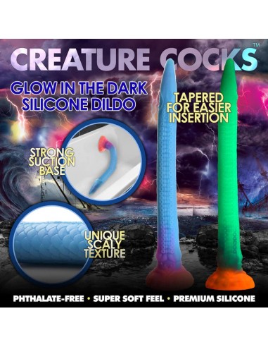 Creature Cocks Makara Glow-In-The-Dark Silicone Snake Dildo Toutes les collections ici