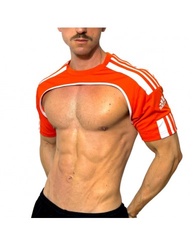 Adidas Sport Shoulders Orange Crop Top BY SNEAKERMASK meilleur choix