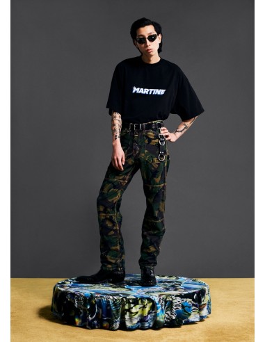 MARTINE ROSE REVERSIBLE CAMO JEAN pas cher