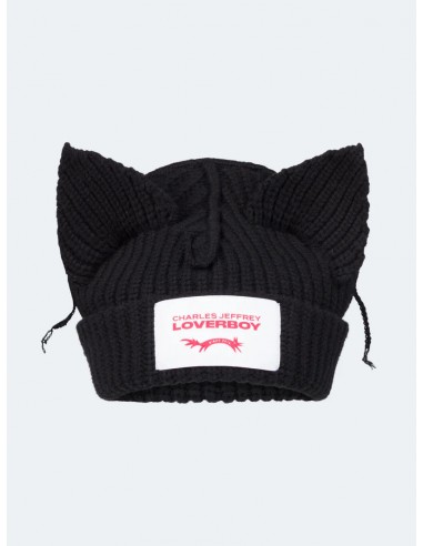 LOVERBOY BY CHARLES JEFFREY CHUNKY EARS BEANIE BLACK Toutes les collections ici