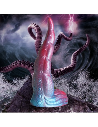 Tentacle Cock Silicone Dildo by Creature Cocks brillant des détails fins