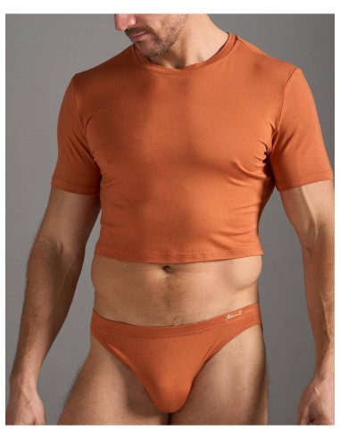 TEAMM8 Body Bamboo Crop Tee - Burnt Sienna l'évolution des habitudes 