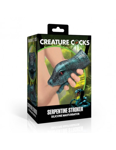 Creature Cock Serpentine Stroker Silicone Masturbator - Green ou a consommer sur place